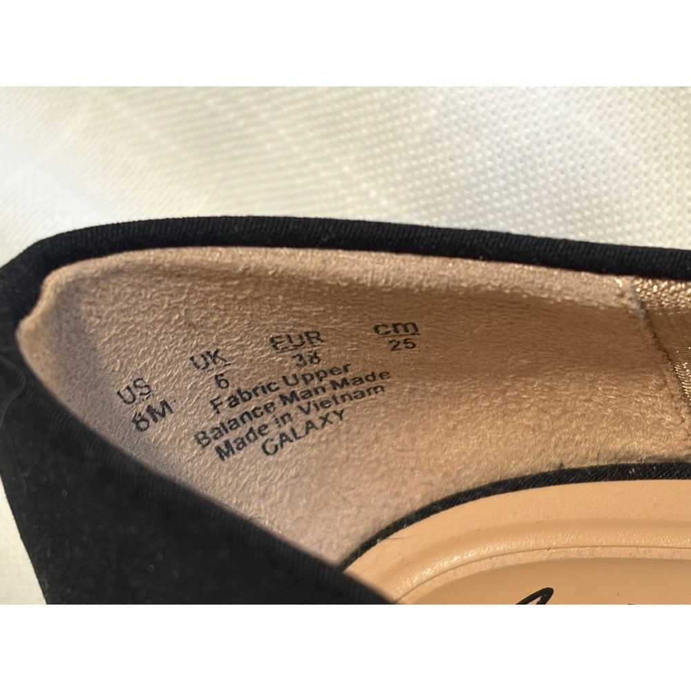 Abella True Comfort Galaxy Black Pumps Shoes~US 8M~ 3 " Heels Closed Toe Classic - Picture 4 of 10
